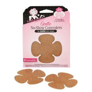 Hollywood Fashion No-Show Concealers, Dark Skin Tones NEW Pasties